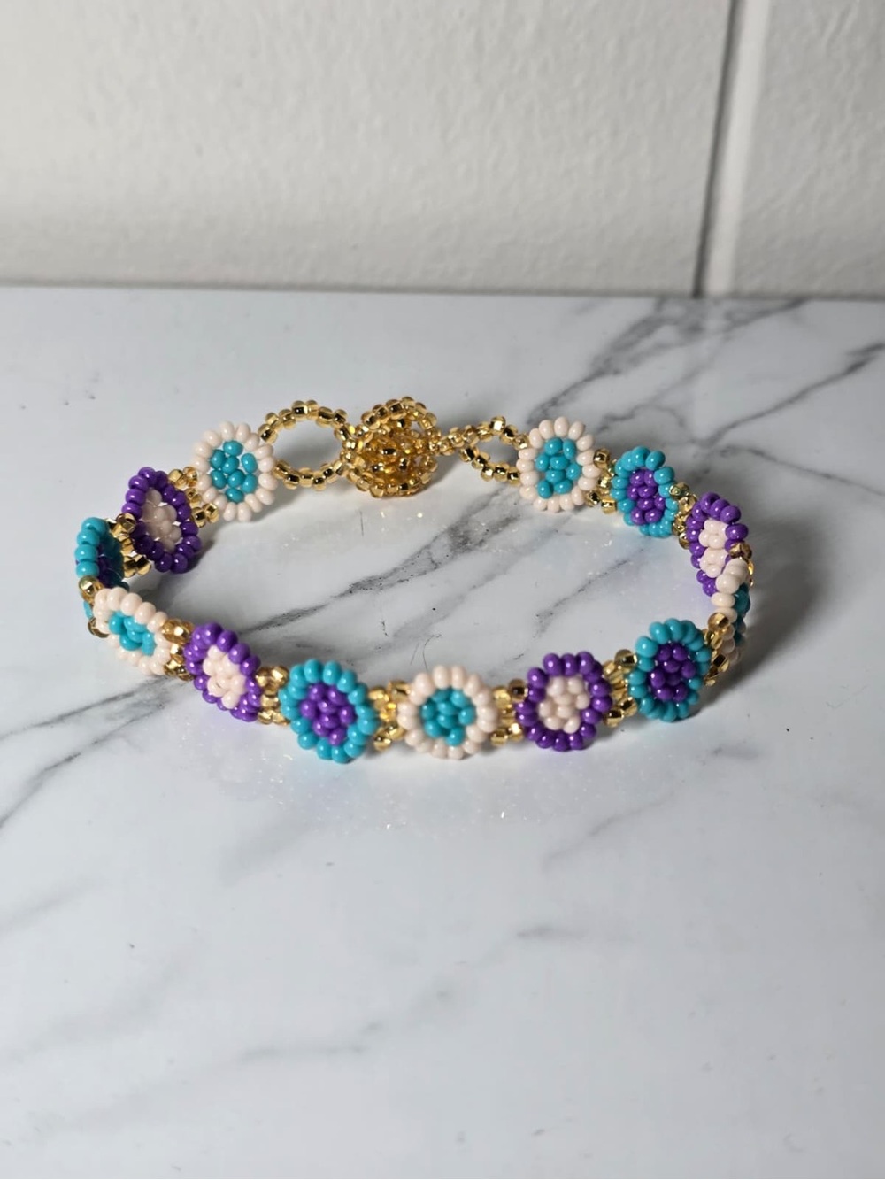 Huichol Beaded Circle Bracelet